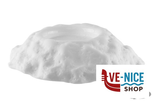 ceramica KRATERE- PIATTO CM 28 H 5,5 BIANCO MATT INT.LUCIDO IMPORT TAVOLA PROFESSIONAL - immagine 2