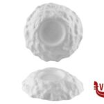 ceramica KRATERE- PIATTO CM 28 H 5,5 BIANCO MATT INT.LUCIDO IMPORT TAVOLA PROFESSIONAL