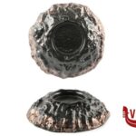 ceramica KRATERE- PIATTO CM 28 H 5,5 NERO E RAME IMPORT TAVOLA PROFESSIONAL