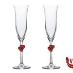 vetro cristallino L AMOUR -SET 2 FLUTE ROSSO CL. 17,5 STOLZLE LAUSITZ GMBH