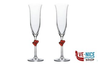 vetro cristallino L AMOUR -SET 2 FLUTE ROSSO CL. 17,5 STOLZLE LAUSITZ GMBH