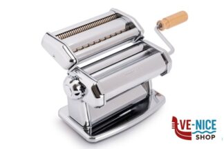 macchine per pasta LA CLASSICA-MACCHINA I PASTA IMPERIA 150 - SFOGLIA 150MM - TAGLIOLINI 2MM - FETTUCCINE 6,5MM CON SACCHETTO PROTETTIVO IN COTONE PENNELLINO E TRAMOGGIA IMPERIA