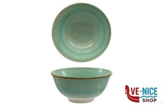 ceramica REACT LAGOON-COPPETTA CM.15 ACQUAMARINA IN PORCELLANA IMPORT TAVOLA