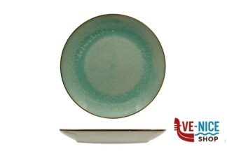 ceramica REACT LAGOON-PIATTO FRUTTA CM.19 ACQUAMARINA IN PORCELLANA IMPORT TAVOLA