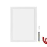 arredamento LAVAGNA DA PARETE DI COLORE BIANCO CM 30X40 CON 2 PENNARELLI A GESSO LIQUIDO INCLUSI (1 COLORE NERO E 1 COLORE ORO)     WBW-WT-30-40 SECURIT