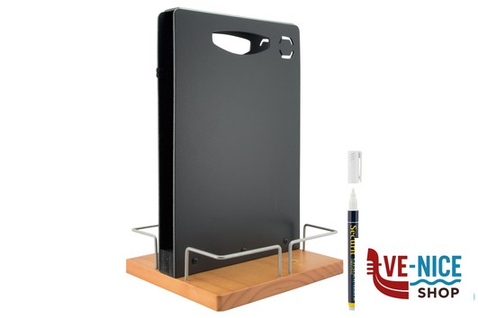 altri LAVAGNA DA TAVOLA PORTAMENU E CONDIMENTI CM 34,5X22X20 CAD-TE SECURIT