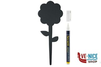altri LAVAGNA CON PUNTA-SET 5 ETICHETTE A FORMA DI FIORE CON PENNARELLO 18X7X0,1 NERO TAG-FLOWER5 SECURIT