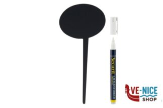 altri LAVAGNA CON PUNTA-SET 5 ETICHETTE A FORMA DI NUVOLA CON PENNARELLO 18X8,1X0,1 NERO TAG-BUBBLE5 SECURIT