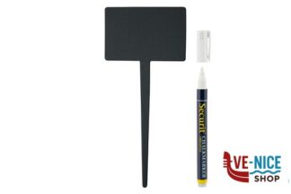 altri LAVAGNA CON PUNTA-SET 5 ETICHETTE A FORMA RETTANGOLARE CON PENNARELLO 18X8,1X0,1 NERO TAG-RETT5 SECURIT