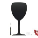 altri LAVAGNA SILHOUETTE-CALICE 50X23 CON PENNARELLO E ADESIVI A STRAPPO FB-GLASS SECURIT