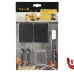 altri SET DA 20 LAVAGNE TAG NERE FORMATO A8 - CON 1 PENNARELLO BIANCO, 4 SUPPORTI CON PUNTA, 2 SUPPORTI TRASPARENTI COMPRESI SECURIT