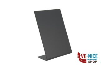 altri SET DA 3 LAVAGNE NERE DA TAVOLA A FORMA DI L IN ACRILICO FORMATO A6 CM 10X5XH.15,5 TBA-BL-A6 SECURIT