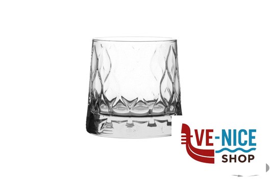 vetro LEAFY FB TUMBLER WHISKY CONFEZIONE DA 4 PEZZI - CL 30 DIAMETRO CM.9,0 - H.8,5 - 420194-1113171 PASABAHCE - immagine 2