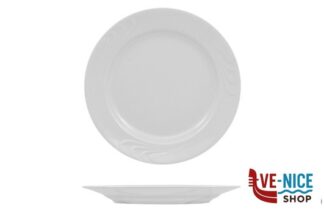 0 LIDIA BIANCO- PIATTO PIANO CM.25 IN PORCELLANA ZAKLADY PORCELANY STOLOWEJ LUBIANA