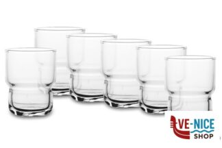 vetro LOG-CONFEZIONE 6 BICCHIERI IMPILIBILI FB CL.16 ARC INTERNATIONAL FRANCE