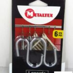 0 LONARDO-SET 6 GANCI CROMATI METALTEX-ITALIA SPA
