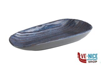 0 LOOPS-CIOTOLA OVALE MELAMINA BLU DECORATA CM.34X15,5XH.4 85024 APS ASSHEUER POTT GMBH E CO KG