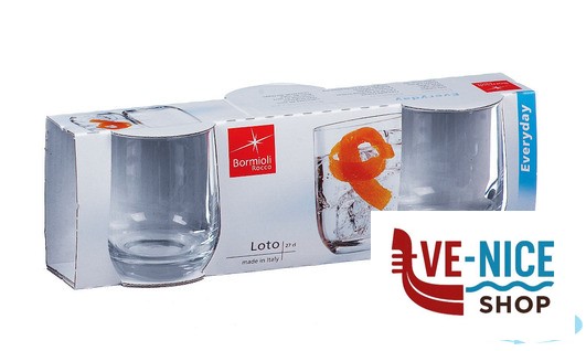 vetro LOTO - CONFEZIONE 3 BICCHIERI ACQUA CL 27,5 BORMIOLI ROCCO - immagine 5