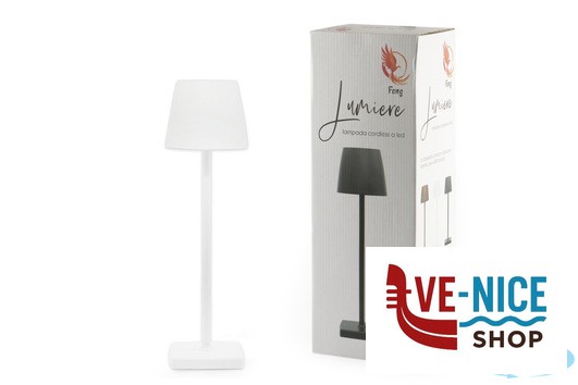 lampade LUMIERE-LAMPADA TAVOLO LED CM.11XH.38 BIANCA BC963 IMPORT TAVOLA PROFESSIONAL - immagine 3