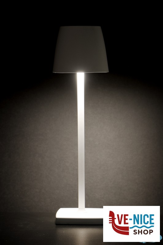 lampade LUMIERE-LAMPADA TAVOLO LED CM.11XH.38 BIANCA BC963 IMPORT TAVOLA PROFESSIONAL - immagine 2