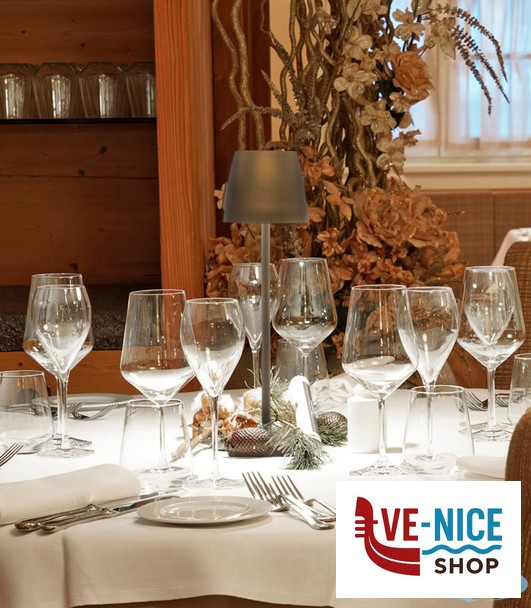 lampade LUMIERE-LAMPADA TAVOLO LED CM.11XH.38 BIANCA BC963 IMPORT TAVOLA PROFESSIONAL - immagine 4