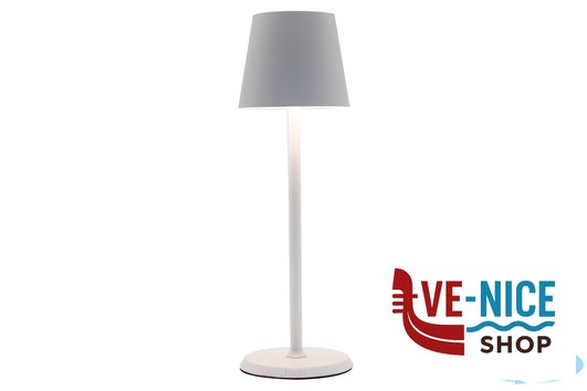 lampade LUMIERE ROUND-LAMPADA TAVOLO LED CM.10XH34 BIANCA IMPORT TAVOLA PROFESSIONAL - immagine 2