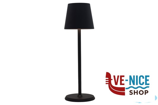 lampade LUMIERE ROUND-LAMPADA TAVOLO LED CM.10XH34 NERA IMPORT TAVOLA PROFESSIONAL - immagine 2