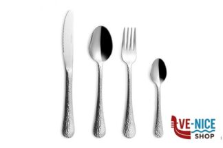 servizi LUNA - SET 24 POSATE INOX 1,8MM COMPOSTO DA CUCCHIAIO TAVOLA-FORCHETTA TAVOLA-COLTELLO TAVOLA-CUCCHIAINO CAFFE COMAS