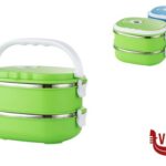 antiederente LUNCH BOX 2 SCOMPARTI 1800ML PLASTICA-ACCIAIO COLORI ASSORTITI, TERMICI IMPORT CUCINA