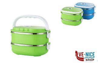 antiederente LUNCH BOX 2 SCOMPARTI 1800ML PLASTICA-ACCIAIO COLORI ASSORTITI, TERMICI IMPORT CUCINA