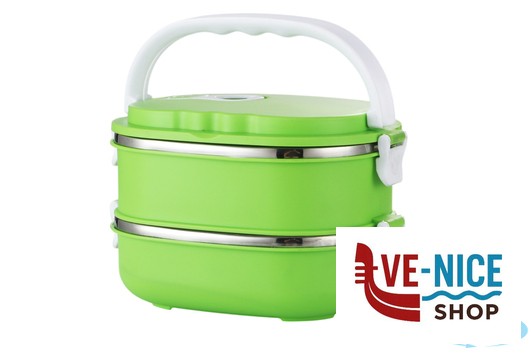 antiederente LUNCH BOX 2 SCOMPARTI 1800ML PLASTICA-ACCIAIO COLORI ASSORTITI, TERMICI IMPORT CUCINA - immagine 4