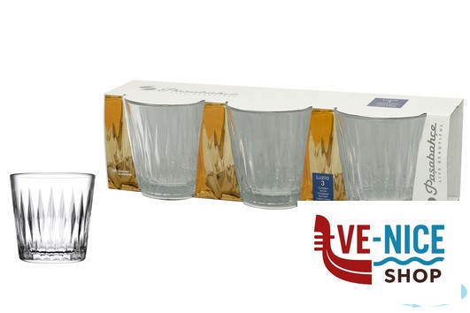 bicchieri acqua LUZIA - CONFEZIONE 3 BICCHIERI ACQUA CL 30 PASABAHCE - immagine 4