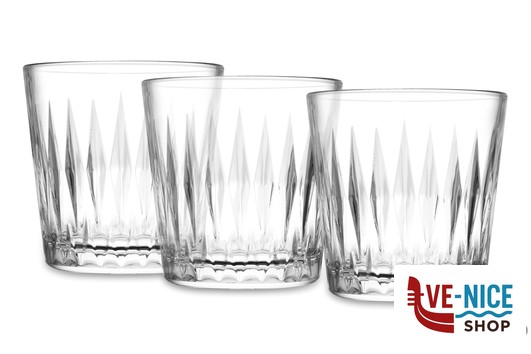 bicchieri acqua LUZIA - CONFEZIONE 3 BICCHIERI ACQUA CL 30 PASABAHCE