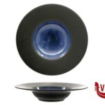 porcellana MADEIRA-PASTA BOWL CM.27,2 INTERNO CM 14,5 NERO-BLU IN PORCELLANA  H5064-N147 IMPORT TAVOLA PROFESSIONAL