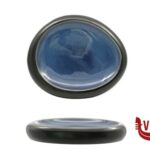 porcellana MADEIRA-MADEIRA-PIATTO ALTO OVALE CM.20,6X16 NERO-BLU IN PORCELLANA  H11314-N147 IMPORT TAVOLA PROFESSIONAL