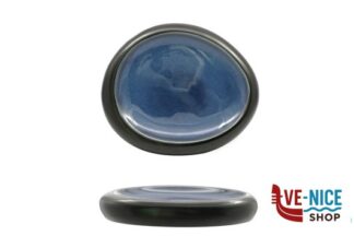 porcellana MADEIRA-MADEIRA-PIATTO ALTO OVALE CM.20,6X16 NERO-BLU IN PORCELLANA H11314-N147 IMPORT TAVOLA PROFESSIONAL