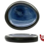porcellana MADEIRA-MADEIRA-PIATTO ALTO OVALE CM.26,5X22,5 NERO-BLU IN PORCELLANA IMPORT TAVOLA PROFESSIONAL