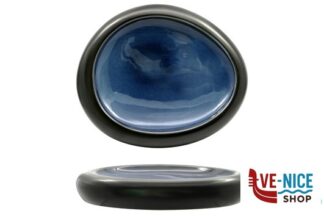 porcellana MADEIRA-MADEIRA-PIATTO ALTO OVALE CM.26,5X22,5 NERO-BLU IN PORCELLANA IMPORT TAVOLA PROFESSIONAL