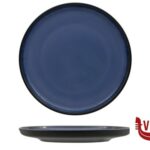 porcellana MADEIRA-PIATTO TONDO NORDIC CM.26,3 NERO-BLU IN PORCELLANA H11363-N147 IMPORT TAVOLA PROFESSIONAL