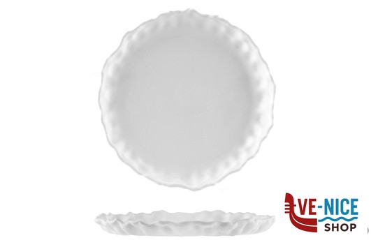 ceramica MAGMA PIATTO CM 30 H4,5 BIANCO MATT INT. LUCIDO IMPORT TAVOLA PROFESSIONAL