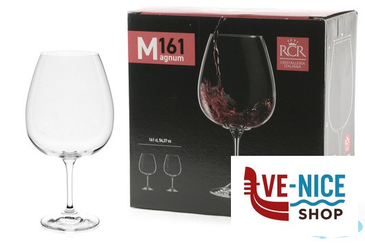 vetro MAGNUM -CONFEZIONE 2 CALICI VINO BIANCO LITRI 1,6 H.CM26 RCR CRISTALLERIA ITALIANA - immagine 3