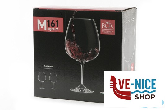 vetro MAGNUM -CONFEZIONE 2 CALICI VINO BIANCO LITRI 1,6 H.CM26 RCR CRISTALLERIA ITALIANA - immagine 4