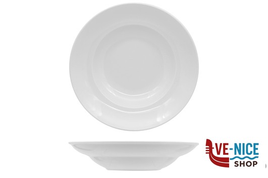 ceramica MAJOR STYLE BIANCO - PASTA BOWL CM 27 IN PORCELLANA SCELTA COMMERCIALE IMPORT TAVOLA PROFESSIONAL