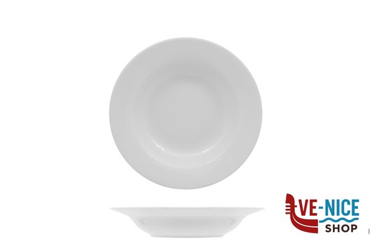 ceramica MAJOR STYLE BIANCO - PIATTO FONDO CM 22 IN PORCELLANA SCELTA COMMERCIALE IMPORT TAVOLA PROFESSIONAL