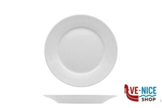ceramica MAJOR STYLE BIANCO - PIATTO PIANO CM 23 IN PORCELLANA SCELTA COMMERCIALE IMPORT TAVOLA PROFESSIONAL