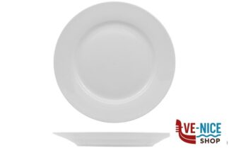 ceramica MAJOR STYLE BIANCO - PIATTO PIANO CM 27 IN PORCELLANA SCELTA COMMERCIALE IMPORT TAVOLA PROFESSIONAL
