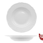 porcellana MALAGA BIANCO - PIATTO FONDO  CM 23  PORCELLANA SATURNIA