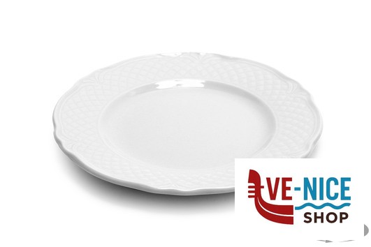 porcellana MALAGA BIANCO - PIATTO FRUTTA CM 21 PORCELLANA SATURNIA - immagine 2