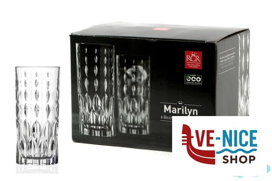 altri bicchieri MARILYN - CONFEZIONE 6 BICCHIERI HB CL 35 27278020006 RCR CRISTALLERIA ITALIANA - immagine 3