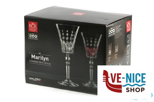 altri bicchieri MARILYN - CONFEZIONE 6 CALICI N.2 CL 26 27279020006 RCR CRISTALLERIA ITALIANA - immagine 4